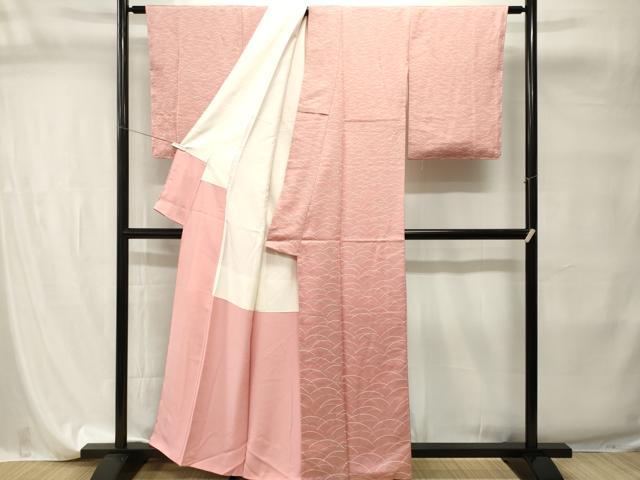 平和屋の平和屋着物■上質な小紋 芝草文 正絹 逸品 CABI7728ev｜アングル3