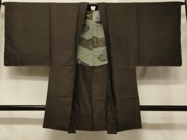 Other - 平和屋着物＃男性　長羽織　紬地　霞文　正絹　逸品　未使用　CABD7967in