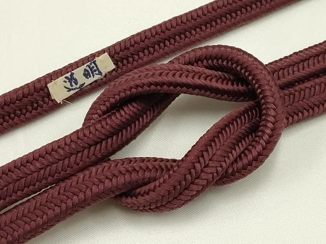 平和屋着物●極上　有職組紐道明　帯締め　冠組　深緋色　宮内庁御用　国立博物館御用　東京芸術大学御..