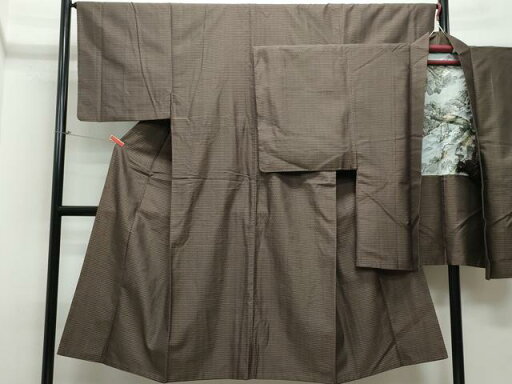 平和屋着物●男性 お召 アンサンブル 吉祥文 正絹 逸品 CAAS8507vf 平和屋着物●男性 お召 アンサンブル 吉祥文 正絹 逸品 CAAS8507vf