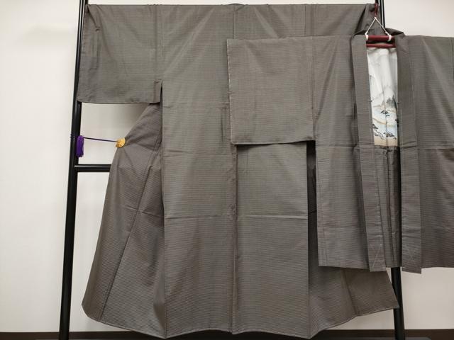 平和屋着物■極上　男性　本場大島紬　アンサンブル　キングサイズ　逸品　未使用　CYAA2899s5