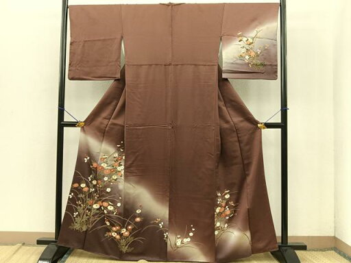 平和屋着物■訪問着 菊 暈し染め 金彩 正絹 逸品 BAAN4845jr 平和屋着物■訪問着 菊 暈し染め 金彩 正絹 逸品 BAAN4845jr