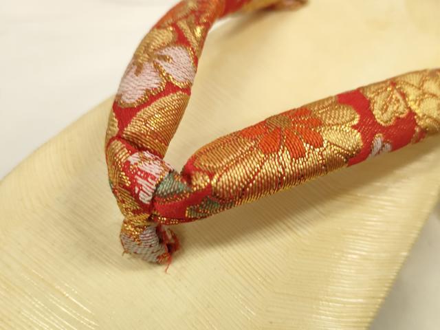 平和屋着物[]和装小物　子供　ぽっくり下駄　こっぽり・おこぼ下駄　畳表　金蒔絵...