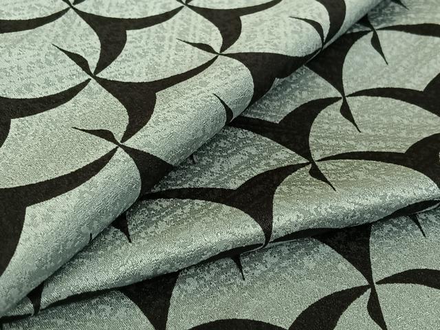 平和屋着物▽男性　小紋　単衣　群鶴　洗える着物　AABG0943jh