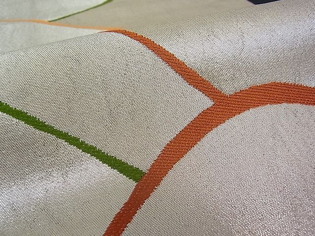 平和屋着物■六通柄袋帯　遠山文　逸品　pn2548