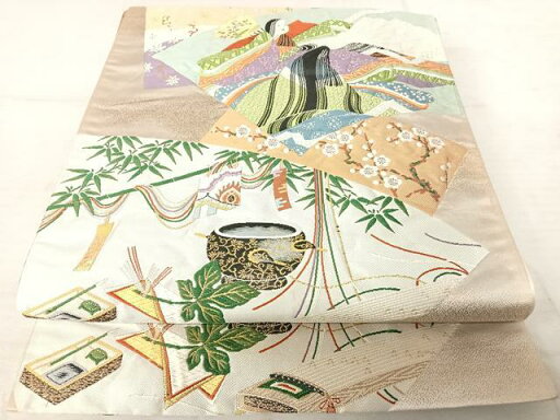 平和屋着物◎六通柄袋帯 十二単 金銀糸 正絹 逸品 AAAS9821yx 平和屋着物◎六通柄袋帯 十二単 金銀糸 正絹 逸品 AAAS9821yx