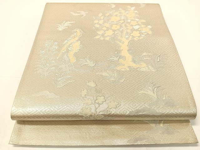 平和屋着物▼佐賀錦　六通柄袋帯　螺鈿箔　蒔絵錦　正絹　逸品　CAAY0078vp