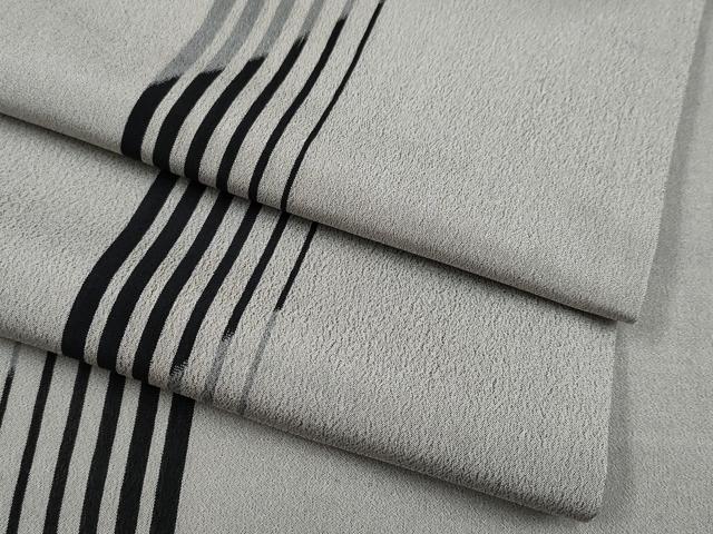 Summer Wear - 平和屋着物■極上　夏物　明石ちぢみ　間道　潤色　逸品　CYAA2995s5