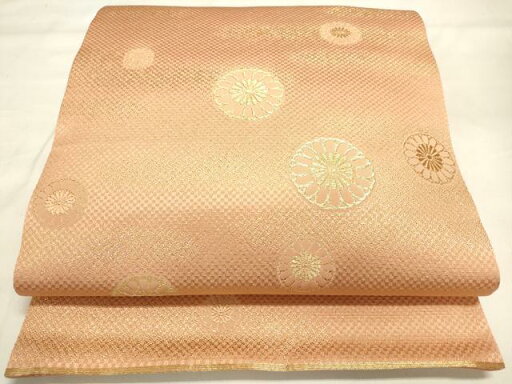 平和屋着物◎太鼓柄袋帯 霞草花文 金糸 正絹 逸品 DAAK8348bc 平和屋着物◎太鼓柄袋帯 霞草花文 金糸 正絹 逸品 DAAK8348bc