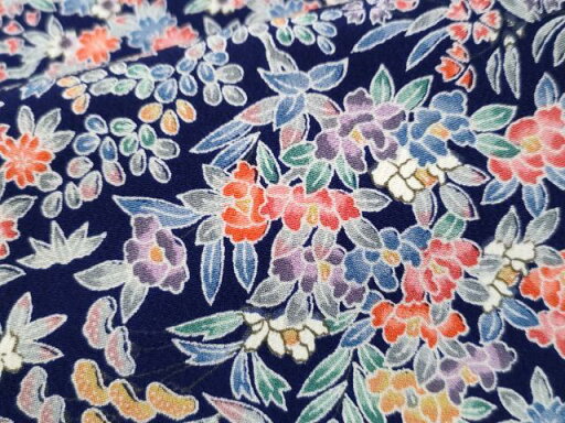 平和屋着物■上質な小紋 草花文 正絹 逸品 CAAR2374yc 平和屋着物■上質な小紋 草花文 正絹 逸品 CAAR2374yc