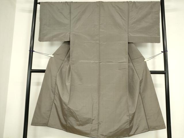 平和屋着物●男性　本場縞大島紬　格子　正絹　逸品　DAAY9277az