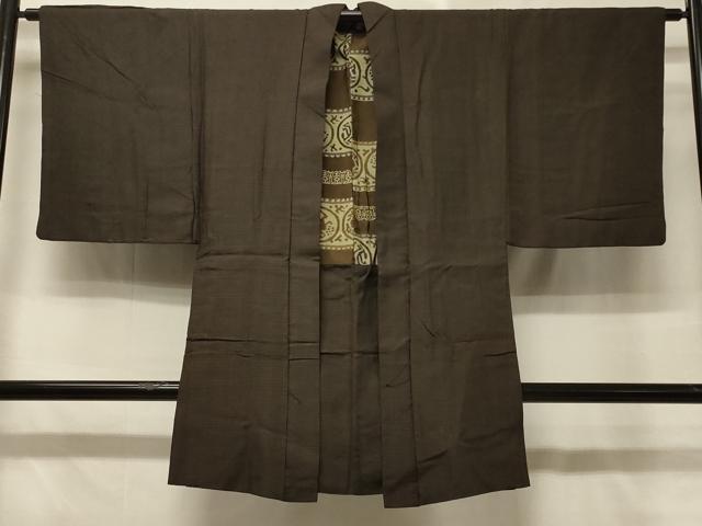 Other - 平和屋着物＃男性　羽織　紬地　100亀甲　総詰め　正絹　逸品　CABD7995in