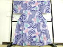 平和屋本店■極上 夏物 浴衣 有松鳴海絞り 草花文 綿 逸品 DZAA20186kh5