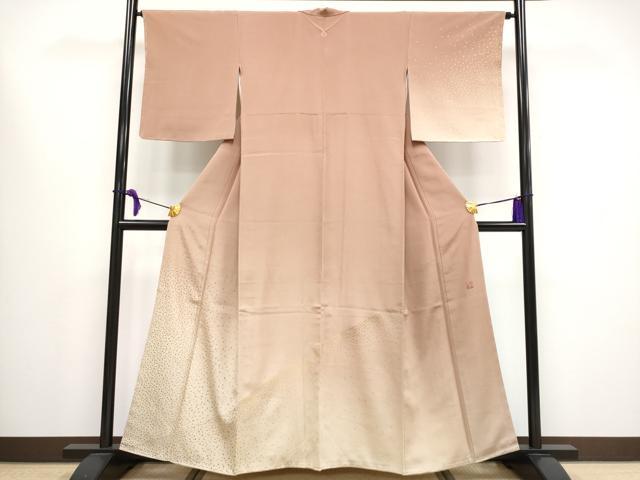 平和屋本店■極上 人間国宝 福田喜三郎 訪問着 箔散らし 暈し染め 金彩 逸品 未使用 CYAA1587s5