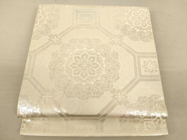 平和屋着物◎六通柄袋帯　蜀江華文　正絹　逸品　AAAM5081fw(4)