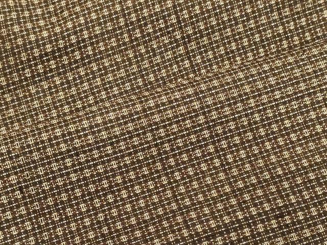 平和屋着物■男性　紬　格子柄　正絹　逸品　CABA0219oy