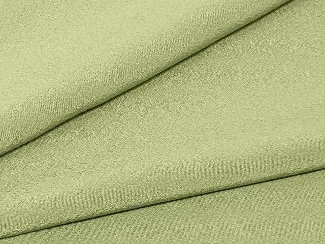 平和屋着物●上質な色無地　若葉色　正絹　逸品　AABF0543fy