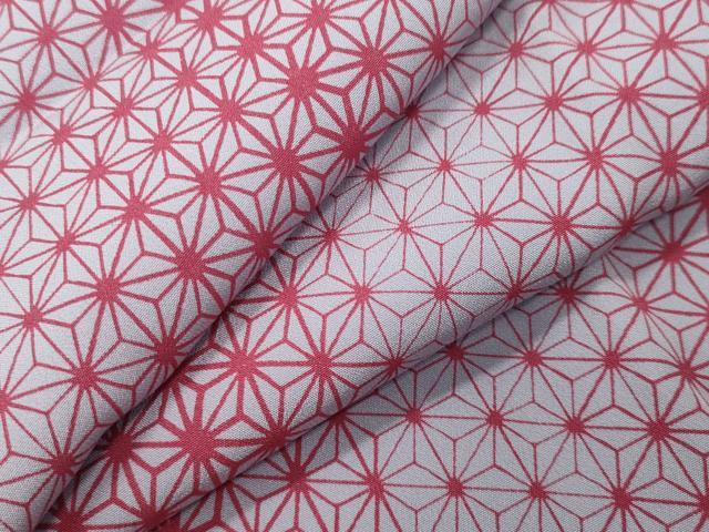 平和屋着物●長襦袢　袷　麻の葉文様　正絹　逸品　未使用　CABD9236gh