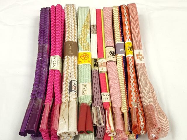 其它 - 平和屋着物●和装小物　帯締め10本セット　礼装用　西陣　組紐　高麗組　笹浪組　金糸　めいくやまと 西武扱い　逸品　未使用　DABD7094zzz