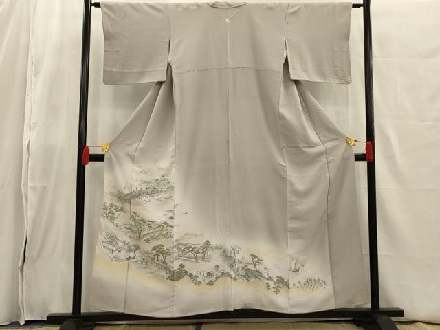 平和屋着物■豪華色留袖 寿光織 東海道五拾三次 正絹 逸品 AAAS4520ou