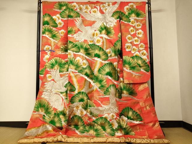 平和屋本店●色打掛 和装 婚礼 結婚式 花嫁 神社挙式 総刺繍 飛鶴梅松文 金銀糸 逸...