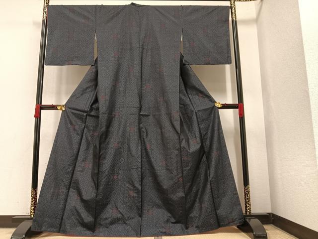 平和屋着物■本場大島紬 花尽くし 正絹 逸品 AAAX2588ph