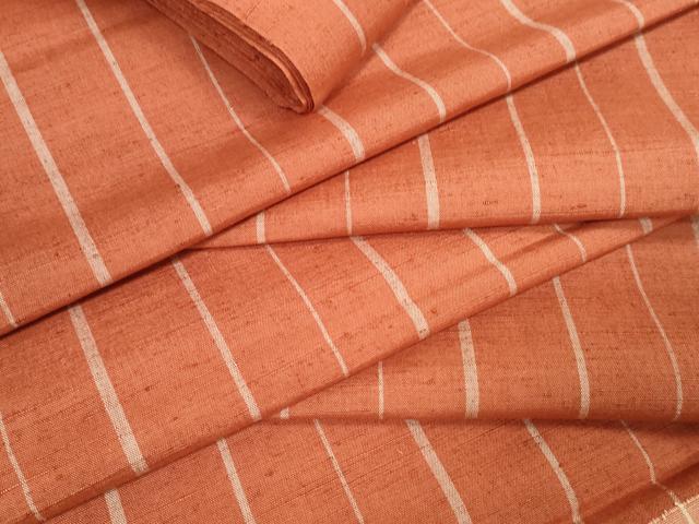 平和屋着物▼紬　反物　着尺　縞　逸品　未使用　DAAW7963zzz