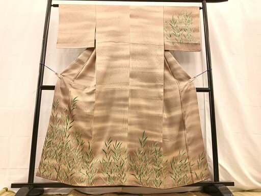 平和屋着物■訪問着 刺繍 草葉文 暈し染め 正絹 逸品 BAAQ6933by 平和屋着物■訪問着 刺繍 草葉文 暈し染め 正絹 逸品 BAAQ6933by