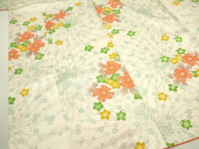 平和屋着物■上質な小紋 舞花文 金彩 正絹 逸品 DAAY6311ea