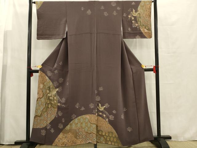 平和屋着物■訪問着 更紗花文 名物裂 金彩 正絹 逸品 AAAU9733ou