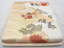 平和屋着物◎佐賀錦 六通柄袋帯 舞蝶文 金糸 逸品 BAAI6224cm(4)