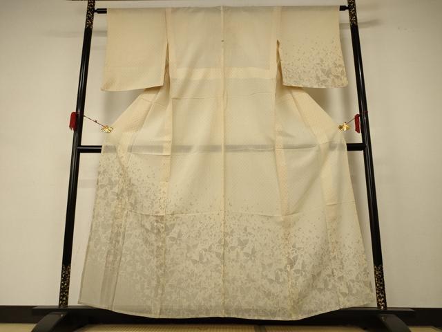 平和屋着物＊夏物 訪問着 紗 舞蝶文 正絹 逸品 AABD4611jd