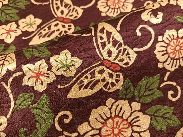 平和屋着物■小紋　花蝶文　洗える着物　BAAV6101mz