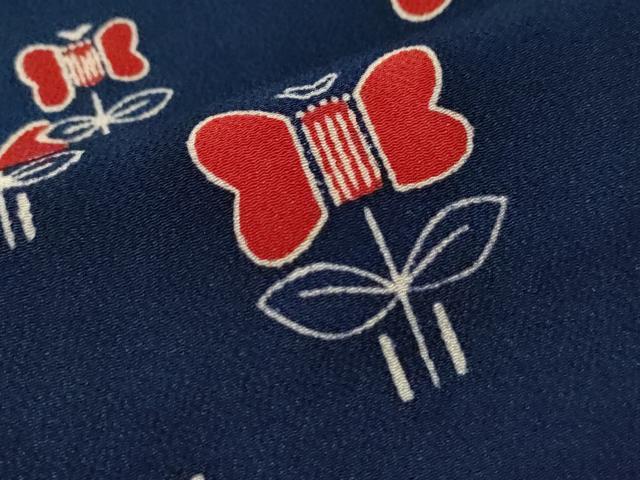 平和屋着物■上質な小紋 遠州椿 正絹 逸品 CAAJ2778yc