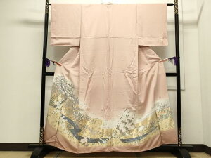 平和屋着物■豪華色留袖 三宝院梅花園 金彩 京都きもの友禅扱い 正絹 逸品 CAAQ9386th