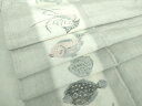 平和屋着物●訪問着 紬地 魚 間道 海老 鯛 河豚 蟹 正絹 逸品 DAAS3032ps