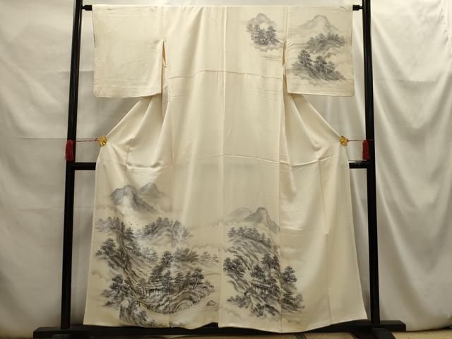 Uramono - 平和屋着物■訪問着　風景文　暈し染め　正絹　逸品　AABI3896sx