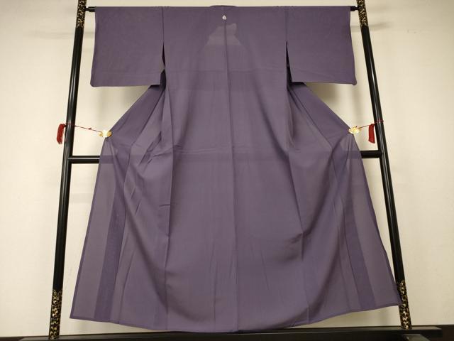 Rakuten - 平和屋着物＊夏物　色無地　絽　葡萄鼠色　正絹　逸品　AABC1893jd
