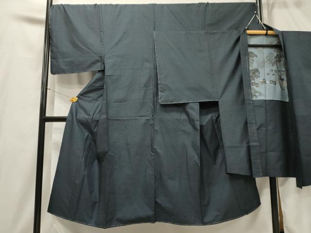 平和屋着物■男性 本場大島紬 アンサンブル 長羽織 100亀甲 総詰め 正絹 逸品 DAAP9338ma