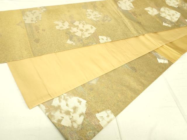 平和屋着物◎六通柄袋帯　破れ色紙文　金銀糸　引箔　正絹　逸品　DAAJ4374re 3