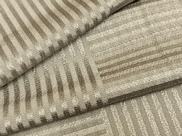 平和屋着物▽上質な小紋　単衣　市松文　正絹　逸品　AAAZ9374fy(4)