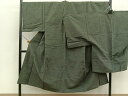平和屋着物●男性 髭紬 アンサンブル 絣文様 正絹 逸品 BAAO8320me