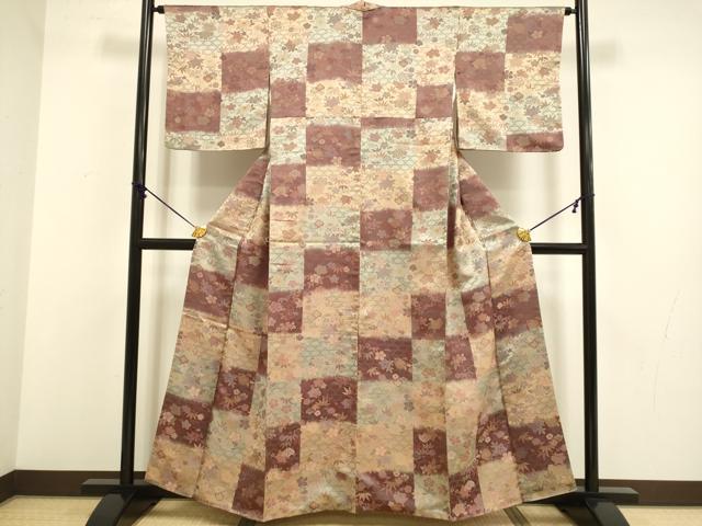 平和屋の平和屋着物●上質なお召　松竹梅　正絹　逸品　DABB9773du｜アングル2