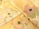 平和屋着物▼上質な小紋 地紋起こし 枝花文 暈し染め 正絹 逸品 AAAU0300np