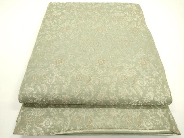 平和屋着物◎太鼓柄　京袋帯　花唐草文　正絹　逸品　DAAW3660fe