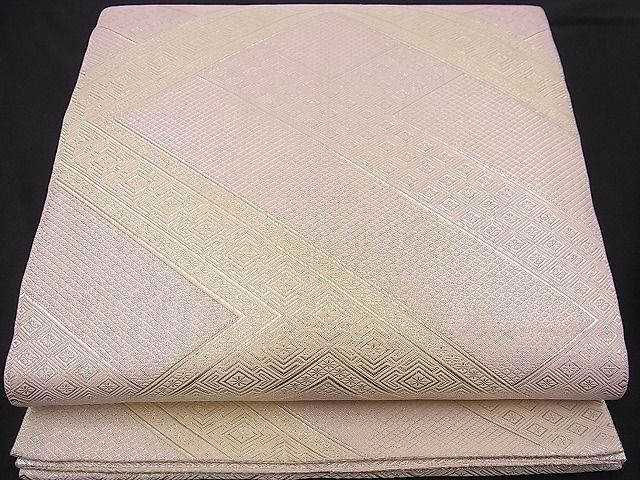 Rakuten - 平和屋着物■佐賀錦 全通柄袋帯 菱吉祥文 金銀糸 逸品 n-jx0077