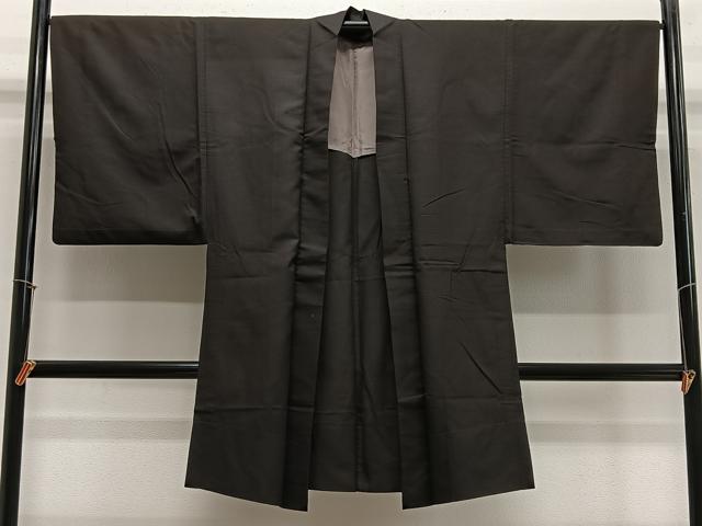 Other - 平和屋着物∞男性　長羽織　紬地　赤墨色　正絹　逸品　CABE4921ua