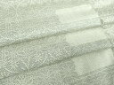 平和屋着物●本場大島紬 白大島 9マルキ 七宝花文 正絹 逸品 未使用 DAAS3038ps