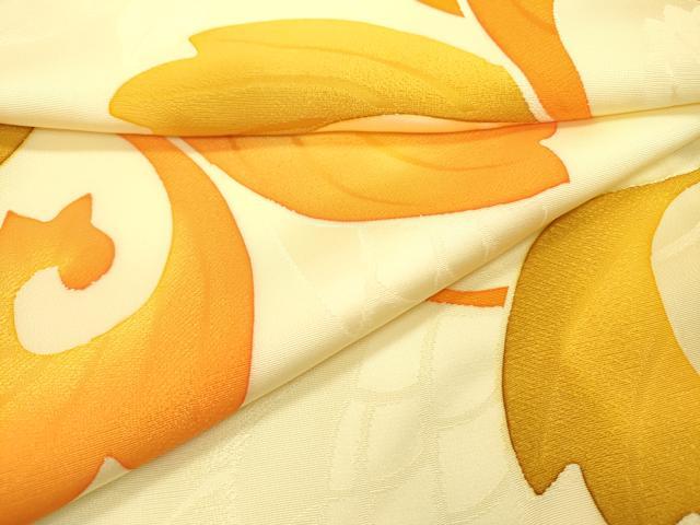 平和屋着物▼上質な小紋　地紋起こし　唐草　正絹　逸品　未使用　DABC6674fe