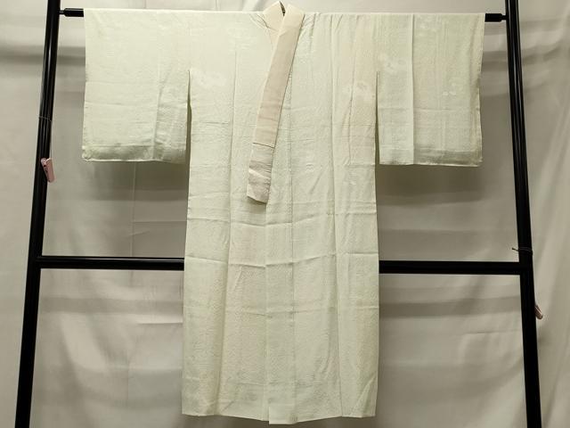 平和屋着物■長襦袢 袷 飾花地紋 正絹 逸品 未使用 CABB3242oy